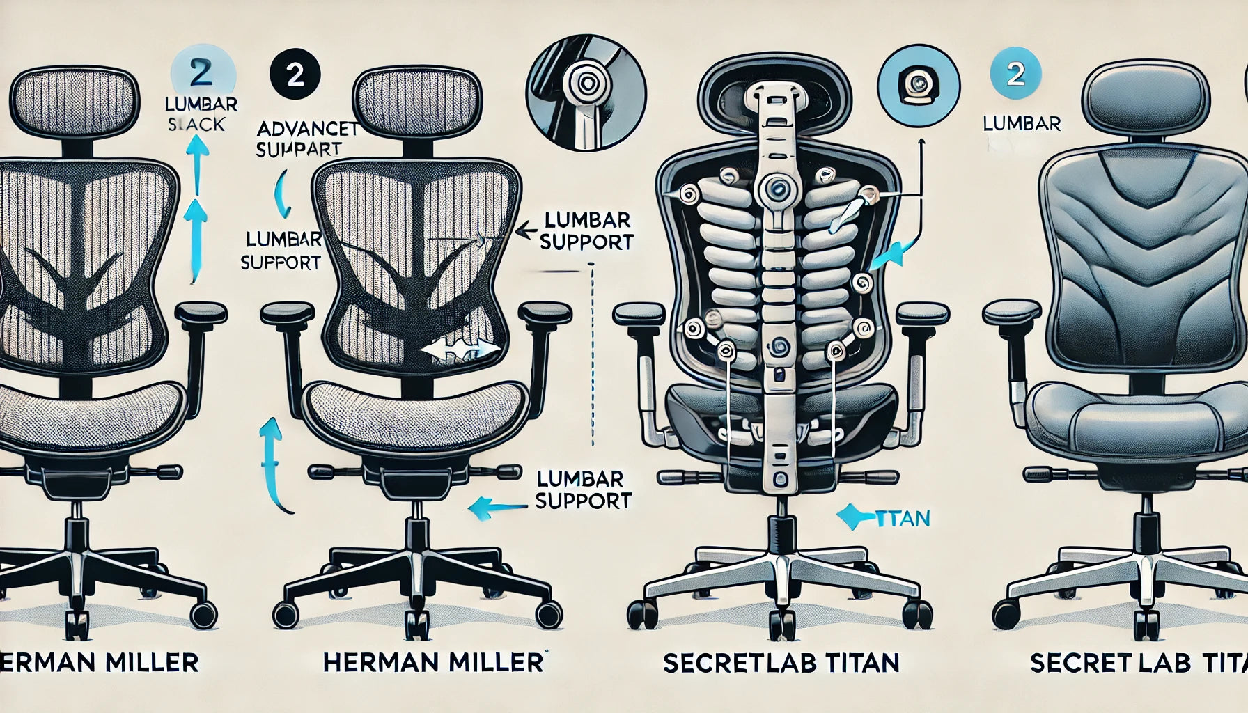 The Best Ergonomic Office Chair: Herman Miller vs. Secretlab Titan 2024 Review