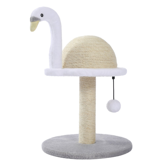 Animal Shaped Cat Scratching Post Flamingos Cute Cat Tree Tower with Sisal Rope for Indoor Cats House Furniture Climbing Frame