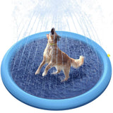 170*170cm Pet Sprinkler Pad Play Cooling Mat Swimming Pool Inflatable Water Spray Pad Mat Tub Summer Cool Dog Bathtub for Dogs BATACHARLY