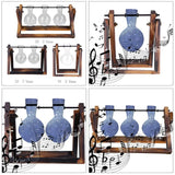 Bonsai Decor flower vase Plant Transparent Vase Wooden Frame vase decoratio Glass Tabletop Plant flower shaped bowl BATACHARLY