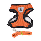 Breathable Small Dog Harness And Leash Nylon Safety Mesh Chest Strap Collar For Kitten Cat Chihuahua Pug Bulldog Cats Vest BATACHARLY