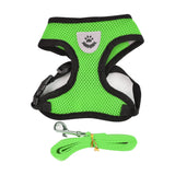 Breathable Small Dog Harness And Leash Nylon Safety Mesh Chest Strap Collar For Kitten Cat Chihuahua Pug Bulldog Cats Vest BATACHARLY