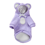 Dog Clothes Winter Warm Dog Cat Hoodies Fleece Warm Hooded Jacket Sweatshirt For Bulldog Chihuahua Puppy Cat Outfit XS-XL BATACHARLY