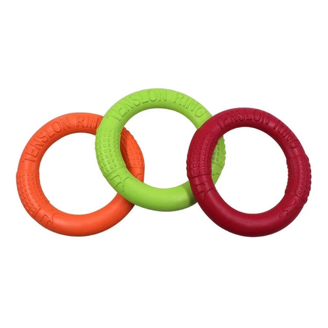 Dog Toys Pet Flying Discs EVA Dog Training Ring Puller Resistant Toys For Dogs Floating Puppy Bite Ring Toy Interactive BATACHARLY