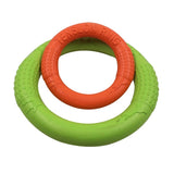 Dog Toys Pet Flying Discs EVA Dog Training Ring Puller Resistant Toys For Dogs Floating Puppy Bite Ring Toy Interactive BATACHARLY