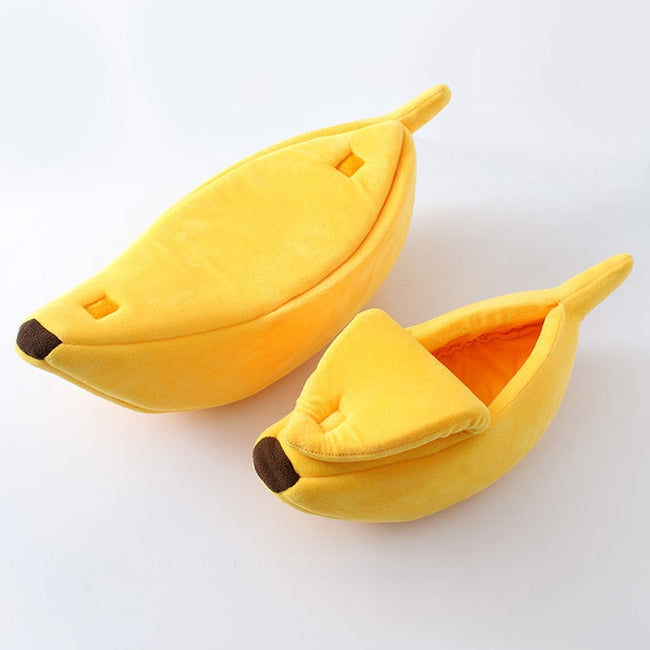Funny Banana Cat Bed House Cute Cozy Cat Mat Beds Warm Durable Portable Pet Basket Kennel Dog Cushion Cat Supplies Multicolor BATACHARLY
