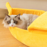 Funny Banana Cat Bed House Cute Cozy Cat Mat Beds Warm Durable Portable Pet Basket Kennel Dog Cushion Cat Supplies Multicolor BATACHARLY