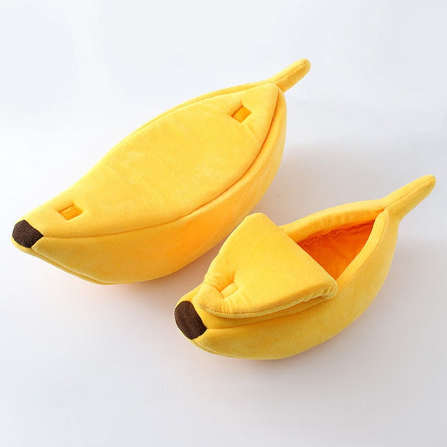 Funny Banana Cat Bed House Cute Cozy Cat Mat Beds Warm Durable Portable Pet Basket Kennel Dog Cushion Cat Supplies Multicolor BATACHARLY