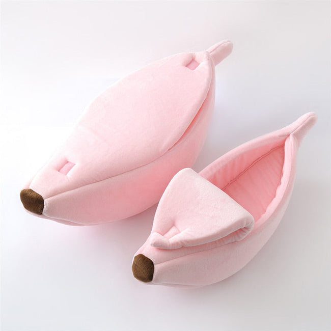 Funny Banana Cat Bed House Cute Cozy Cat Mat Beds Warm Durable Portable Pet Basket Kennel Dog Cushion Cat Supplies Multicolor BATACHARLY