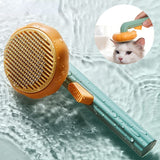 Pumpkin Self Cleaning Slicker Comb for Dog Cat Puppy Rabbit, Grooming Brush Tool Gently Removes Lose Undercoat Tangled Hair