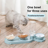 3-in-1 Cat Bowl Feeder Pet Dog Drinker Feeder Food Dispenser  Automatic Drinking Bowls Container For Food Water Bowl For Cats