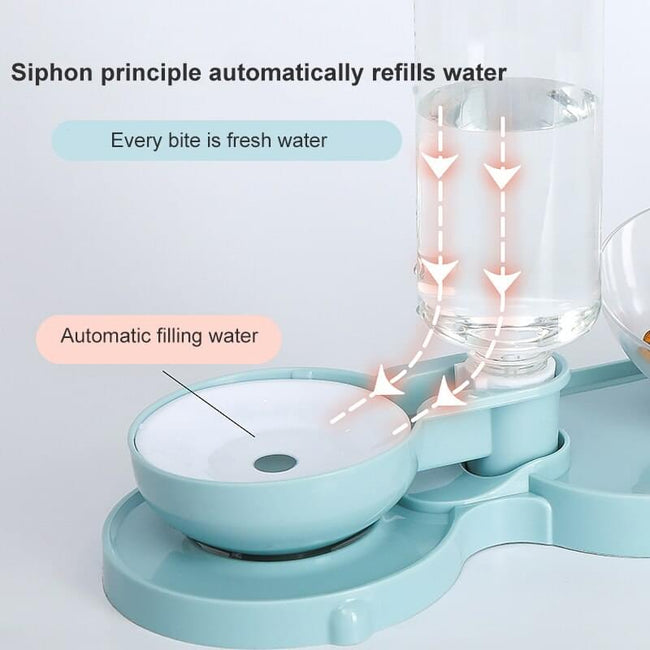 3-in-1 Cat Bowl Feeder Pet Dog Drinker Feeder Food Dispenser  Automatic Drinking Bowls Container For Food Water Bowl For Cats