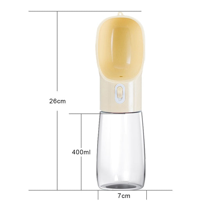 HOOPET Pet Dog Water Bottle Feeder Bowl Portable Water Food Bottle Pets Outdoor Travel Drinking Dog Bowls Water Bowl for Dogs BATACHARLY