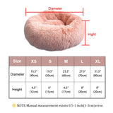 Pet Dog Bed Mat Fluffy Calming Dog Bed Blanket Long Plush Cat Dog House Beds Hondenmand Round Lounger Sofa Sleeping Bag Kennel