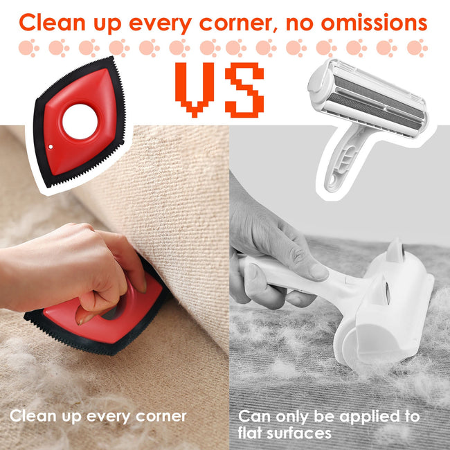 Pet Hair Remover Cat Fur Cleaning Device Carpet Sofa Car Detail Scraper Dog Lint Removal Silicone Dog Cat Fur Removal Brush