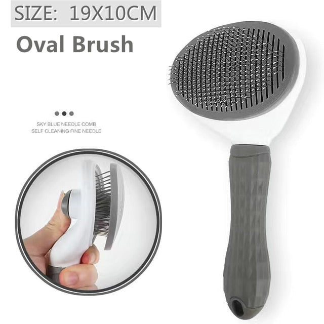 Pet Dog Hair Brush Cat Comb Grooming And Care Cat Brush Stainless Steel Comb For Long Hair Dogs Cleaning Pets Dogs Accessories BATACHARLY