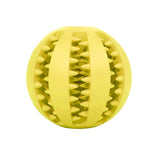Pet Dog Toy Interactive Rubber Balls for Small Large Dogs Puppy Cat Chewing Toys Pet Tooth Cleaning Indestructible Dog Food Ball BATACHARLY