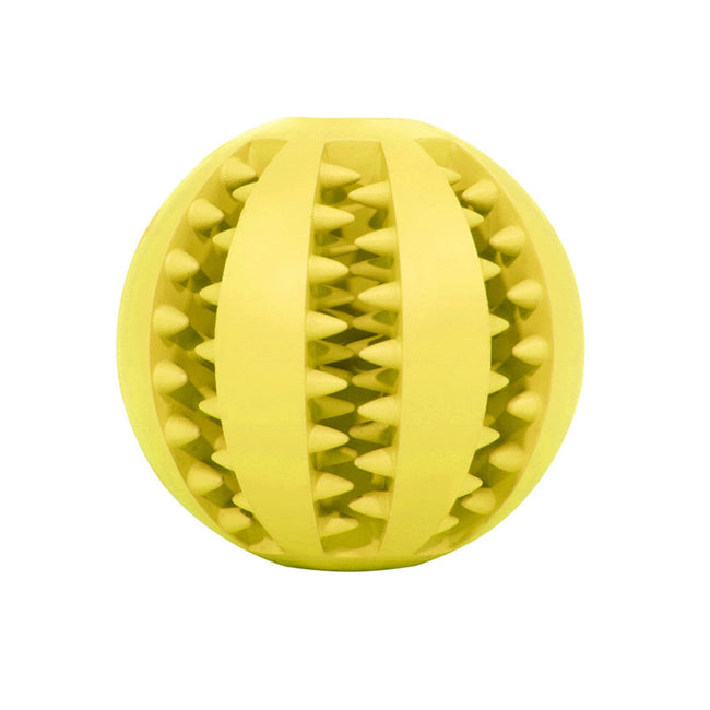 Pet Dog Toy Interactive Rubber Balls for Small Large Dogs Puppy Cat Chewing Toys Pet Tooth Cleaning Indestructible Dog Food Ball BATACHARLY