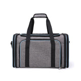 Soft Portable Pet Carrier Bag Breathable Dog Backpack With Mesh Window Outdoor Travel Expandable Cats Handbag Safety Zippers