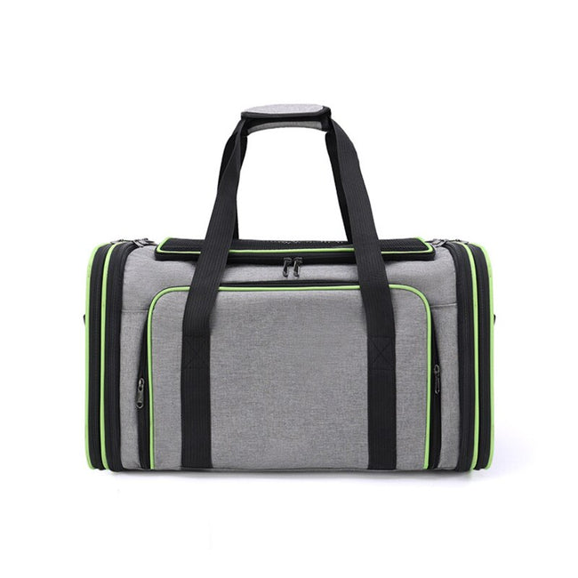 Soft Portable Pet Carrier Bag Breathable Dog Backpack With Mesh Window Outdoor Travel Expandable Cats Handbag Safety Zippers