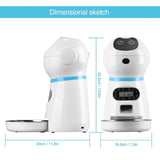 Smart Automatic Pet Feeder With Voice Record Stainless Steel LCD Screen Timer For Dog Food Bowl Cat Food Dispenser Pet Supplies BATACHARLY