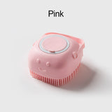 Soft Silicone Dog Brush Pet Shampoo Massager Bath Brush Bathroom Puppycat Washing Massage Dispenser Grooming Shower Brush BATACHARLY