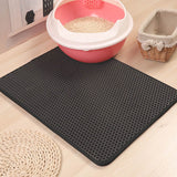 Waterproof Pet Cat Litter Mat Foldable EVA Double-Layer Cats Mat Bottom Non-slip Pet Litter Cat Mat Layer Pet Litter Catcher Mat BATACHARLY