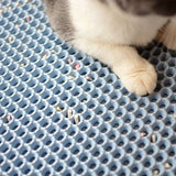 Waterproof Pet Cat Litter Mat Foldable EVA Double-Layer Cats Mat Bottom Non-slip Pet Litter Cat Mat Layer Pet Litter Catcher Mat BATACHARLY