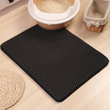 Waterproof Pet Cat Litter Mat Foldable EVA Double-Layer Cats Mat Bottom Non-slip Pet Litter Cat Mat Layer Pet Litter Catcher Mat BATACHARLY