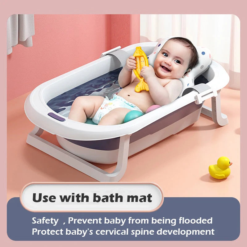 Infant Shining Folding Bath Tub: A Convenient and Safe Solution for Bathing Babies from Newborn to 6 Years