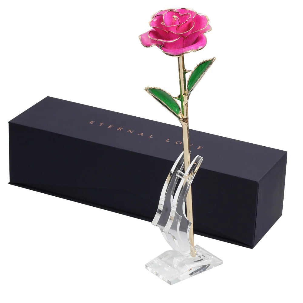 Elegance Personified: 24k Gold Dipped Rose - The Timeless Gift of Love