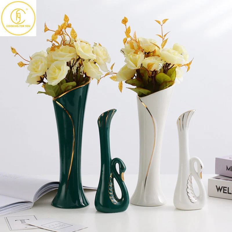 Elevate Your Home Decor with Exquisite Ceramic Camellia Flower Vases