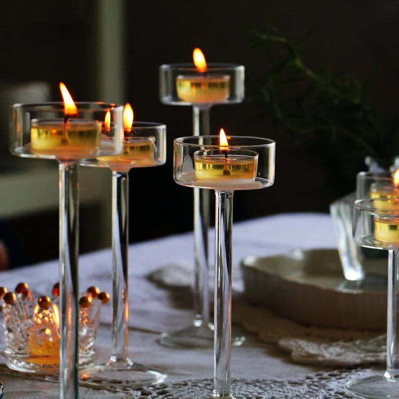 Sparkling Elegance for Any Occasion - Glass Candle Holders Set Review