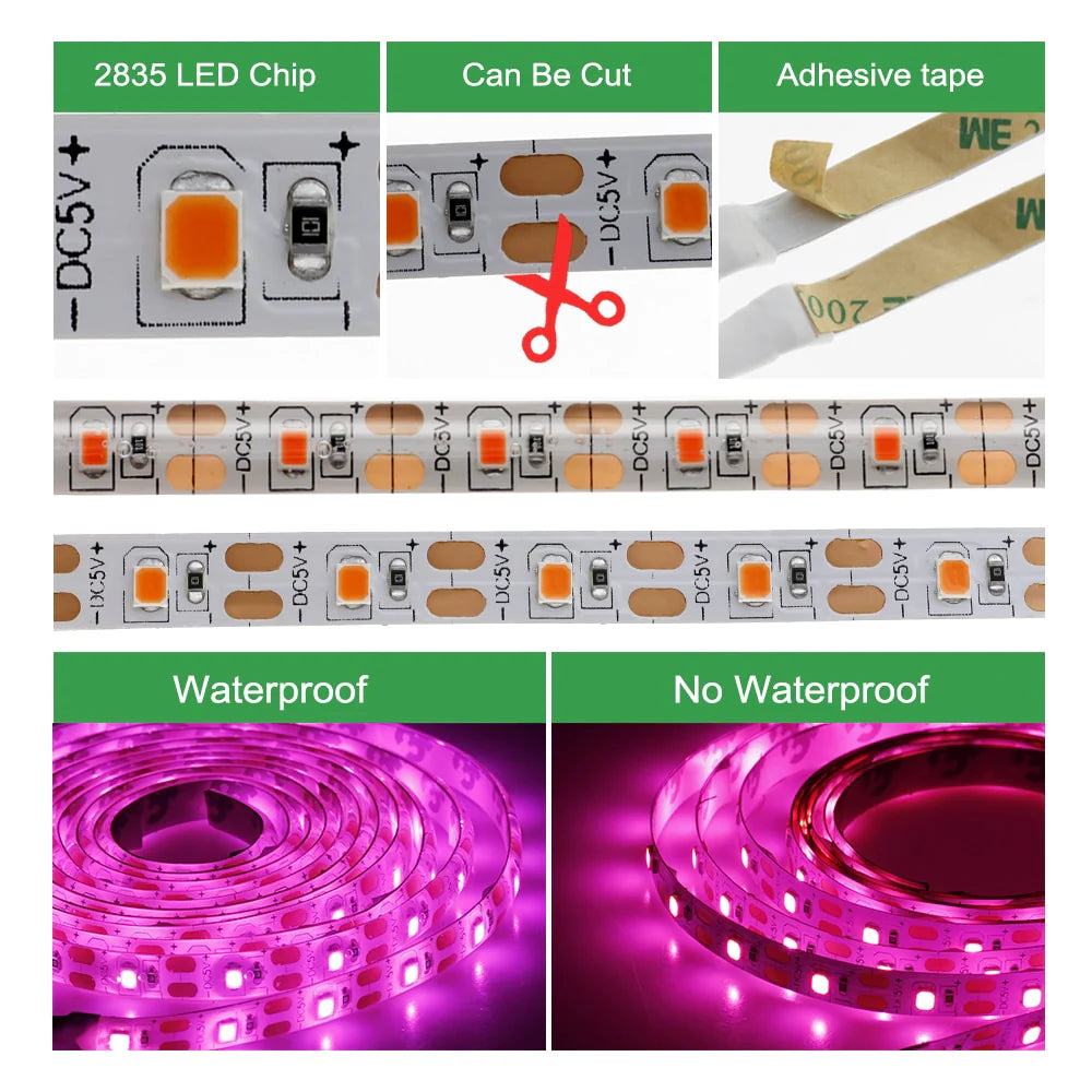 Efficient and Convenient USB-Powered LED Grow Light for Thriving Plants