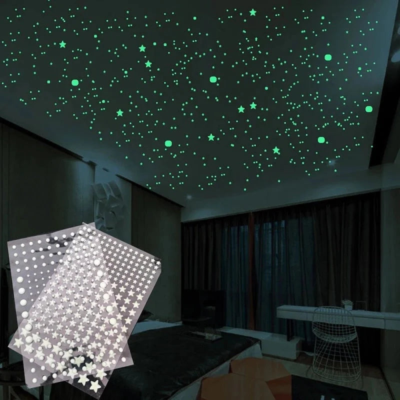 Illuminate Imagination: Luminous 3D Stars Dots Wall Sticker Review - Transforming Kids' Bedrooms into a Magical Galaxy of Creativity and Glow