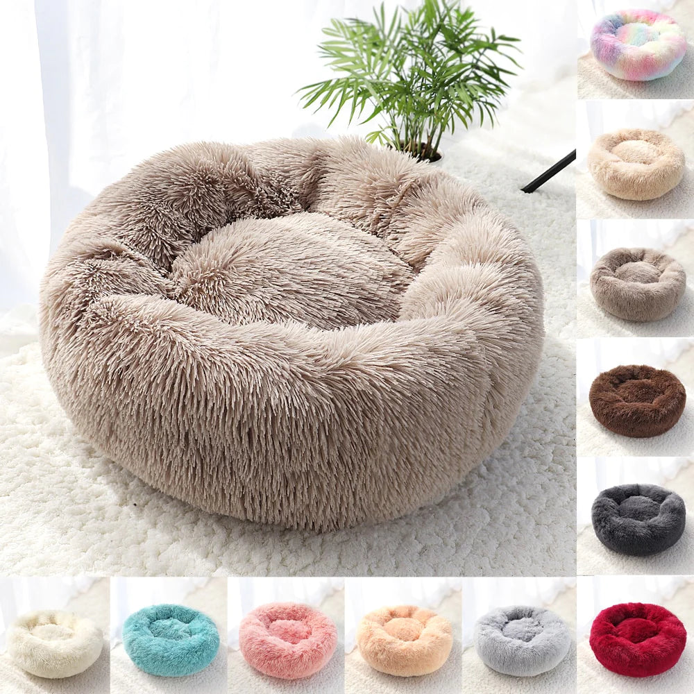 Unwind Your Furry Friend in Luxurious Comfort with the Pet Dog Bed Mat Fluffy Calming Bed