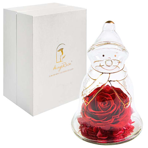 Angel Gifts for Mom Preserved Roses In Glass Forever Eternal Rose Flowers Wedding Birthday Anniversary Mothers Day Gifts for Her