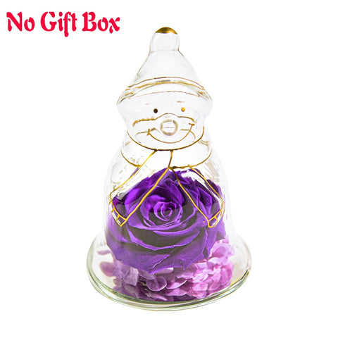 Angel Gifts for Mom Preserved Roses In Glass Forever Eternal Rose Flowers Wedding Birthday Anniversary Mothers Day Gifts for Her