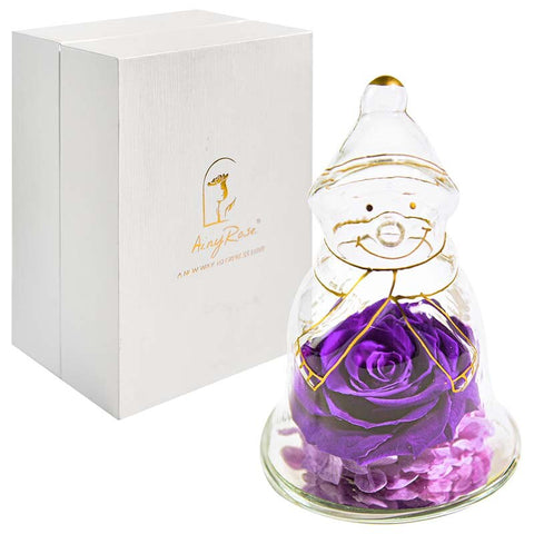 Angel Gifts for Mom Preserved Roses In Glass Forever Eternal Rose Flowers Wedding Birthday Anniversary Mothers Day Gifts for Her