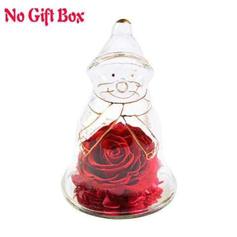 Angel Gifts for Mom Preserved Roses In Glass Forever Eternal Rose Flowers Wedding Birthday Anniversary Mothers Day Gifts for Her