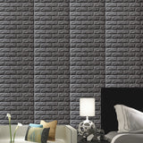 10pcs 3D Wall Sticker Imitation Brick Bedroom Decoration Waterproof Self Adhesive Wallpaper For Living Room Kitchen TV Backdrop BATACHARLY