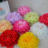10pcs Artificial Peony Flower Heads DIY Wedding Wreath Home Hotel Background Wall Decoration Fake Flower Multicolor BATACHARLY