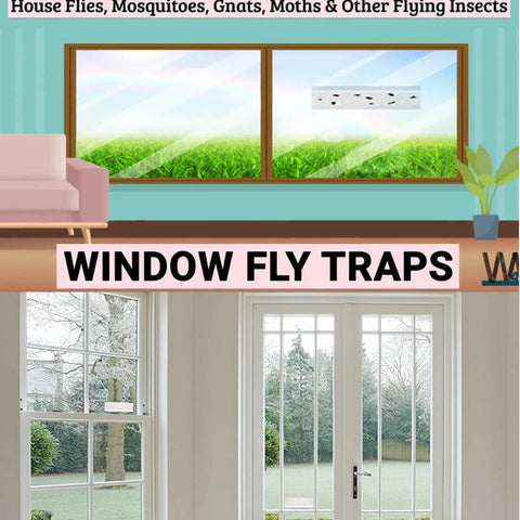 10pcs Strong Flies Traps Bugs Fly Glue Sticky Board Catching Insects Killer Pest Control Window Stickers For Flies Traps BATACHARLY