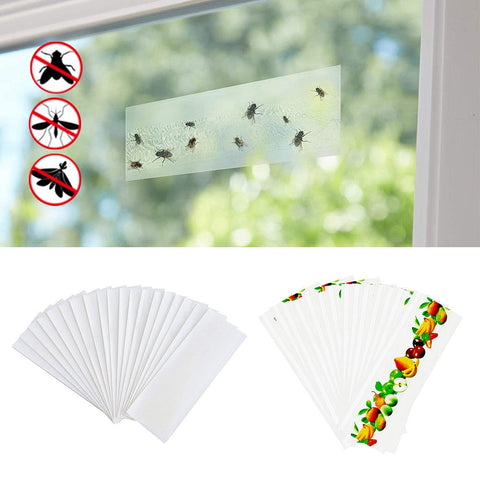 10pcs Strong Flies Traps Bugs Fly Glue Sticky Board Catching Insects Killer Pest Control Window Stickers For Flies Traps BATACHARLY