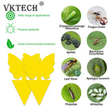 10pcs Waterproof Strong Flies Traps Bugs Sticky Board Catching Aphid Insects Killer Pest Control Whitefly Thrip Leafminer Glue BATACHARLY