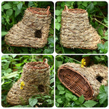 11 Styles Birds Nest Bird Cage Natural Grass Egg Cage Bird House Outdoor Decorative Weaved Hanging Parrot Nest Houses BATACHARLY