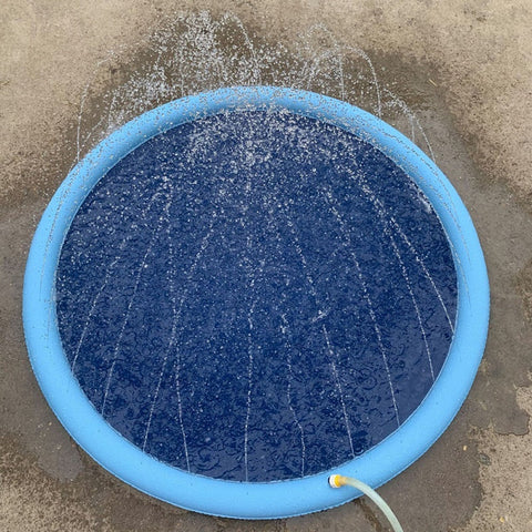 170*170cm Pet Sprinkler Pad Play Cooling Mat Swimming Pool Inflatable Water Spray Pad Mat Tub Summer Cool Dog Bathtub for Dogs BATACHARLY