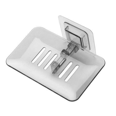 1PC Bathroom Soap Holder Tray Shower Soap Box Dish Storage Plate Holder Case Bathroom Box Shelf Wall Dishes Bathroom Product BATACHARLY