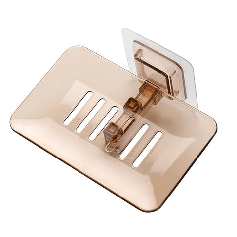 1PC Bathroom Soap Holder Tray Shower Soap Box Dish Storage Plate Holder Case Bathroom Box Shelf Wall Dishes Bathroom Product BATACHARLY