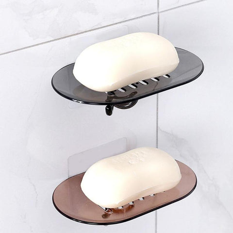 1PC Bathroom Soap Holder Tray Shower Soap Box Dish Storage Plate Holder Case Bathroom Box Shelf Wall Dishes Bathroom Product BATACHARLY